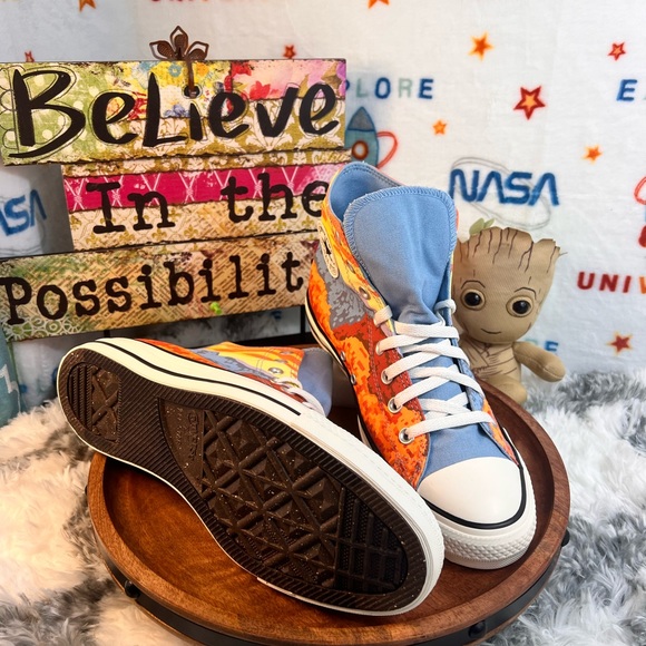 CONVERSE CTAS HI MAGMA ORANGE WOMEN - Picture 7 of 11